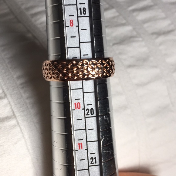 Moda al Massimo 18k Rose Gold over Bronze Ring, 9 - Picture 3 of 6